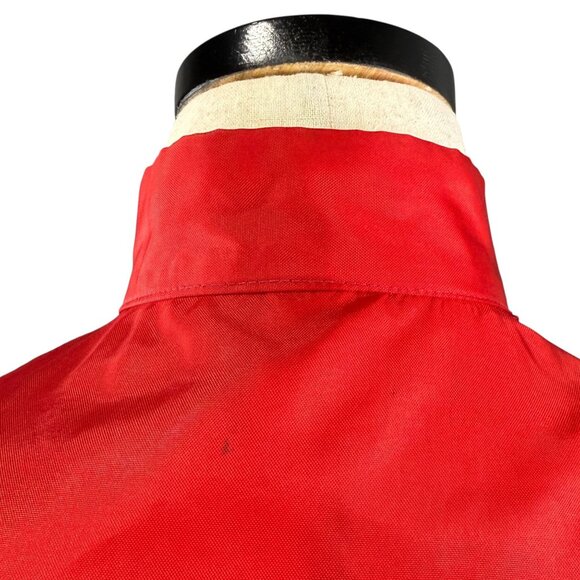 Vintage 60s Lion Uniform Mens Firestone Red Jacket Medium Nylon - Picture 14 of 16